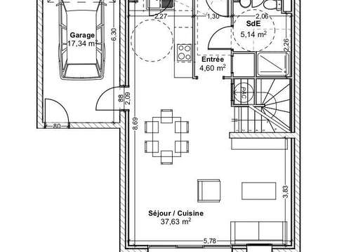 Vente maison 4 pièces