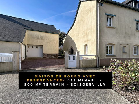 Vente maison 5 pièces Boisgervilly 35