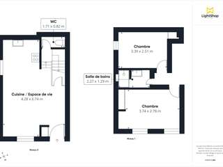 Vente maison 3 pièces