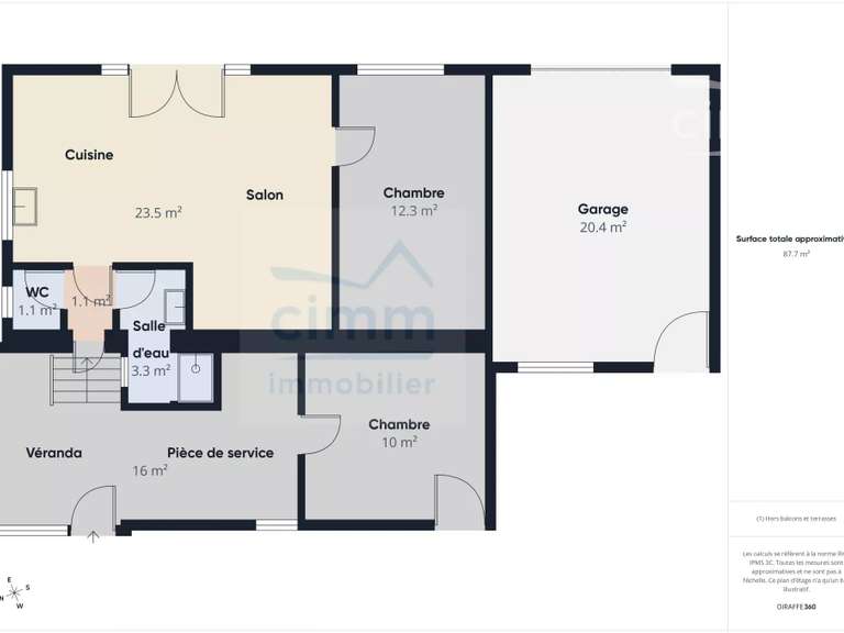 Vente maison 3 pièces