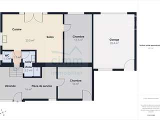 Vente maison 3 pièces