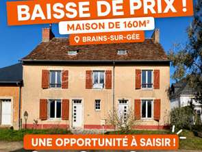 Vente Maison 3 chambresBrains-sur-Gée