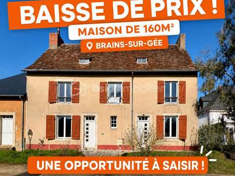 Vente maison 6 pièces Brains-sur-Gée 72