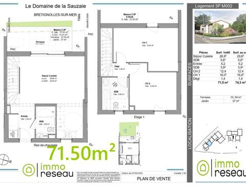 Vente maison 3 pièces Vente maison 3 pièces