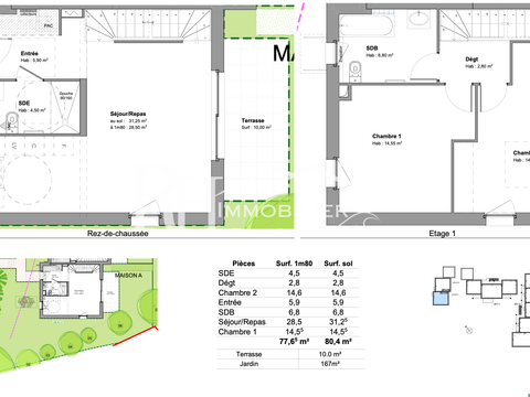 Vente maison 3 pièces