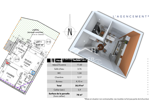 Vente maison 2 pièces Vente maison 2 pièces