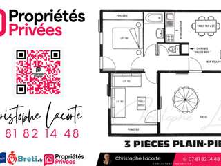 Vente maison 3 pièces