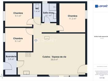 Vente maison 4 pièces