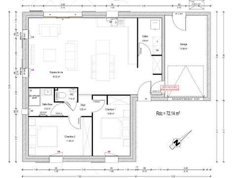 Vente maison 3 pièces