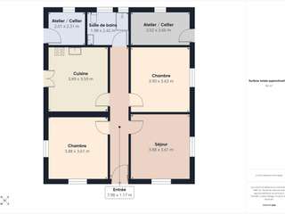 Vente maison 3 pièces