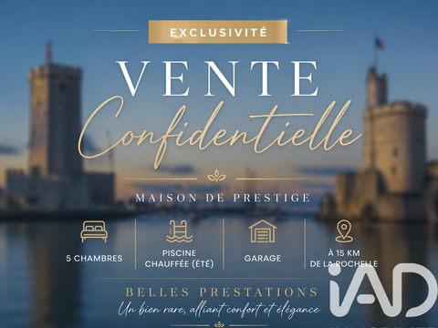 Vente maison 8 pièces Charron 17