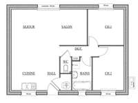 Vente maison 3 pièces