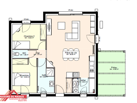 Vente maison 3 pièces