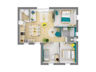 Vente maison 3 pièces