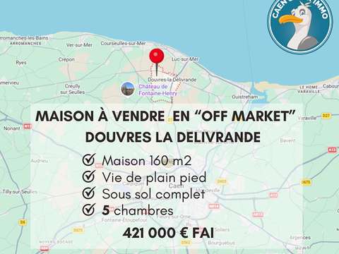 Vente maison 6 pièces Douvres-la-Délivrande 14