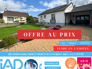 Vente Maison 3 chambresErnée