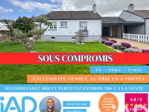 Vente maison 6 pièces Ernée 53