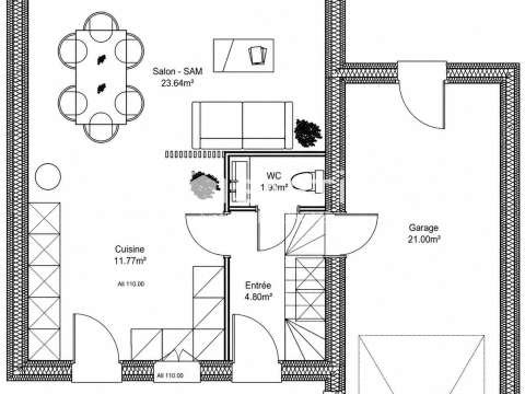 Vente maison 4 pièces