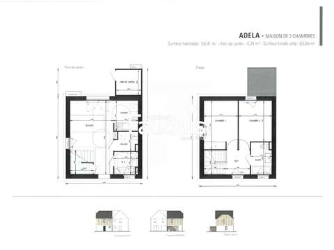 Vente maison 3 pièces Vente maison 3 pièces