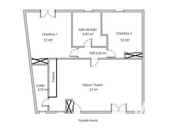 Vente maison 3 pièces