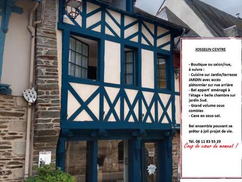 Vente maison 7 pièces Josselin 56