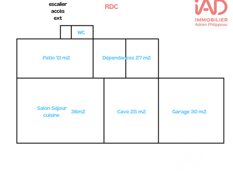 Vente maison 3 pièces