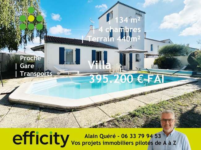 Maison 5 pièces 134 m² · à La Jarrie · 134 m² · 395 200 €