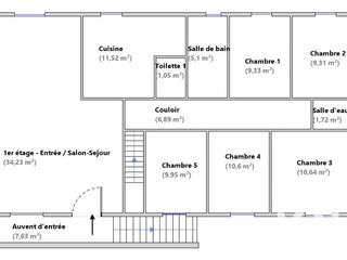 Vente maison 6 pièces