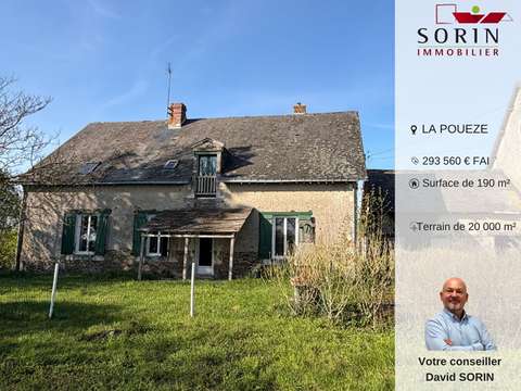 Vente maison 6 pièces La Pouëze 49