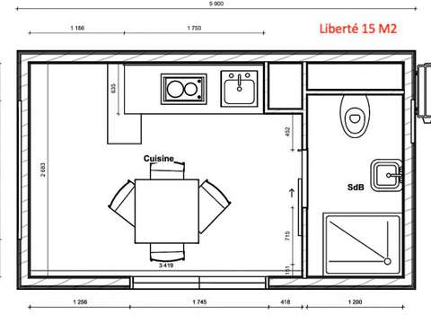 Vente maison 1 pièce
