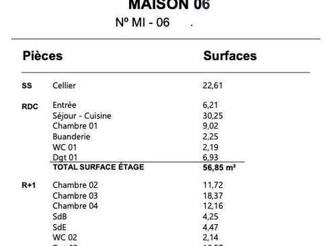 Vente maison 6 pièces