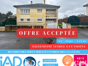 Vente Maison 4 piècesLaval