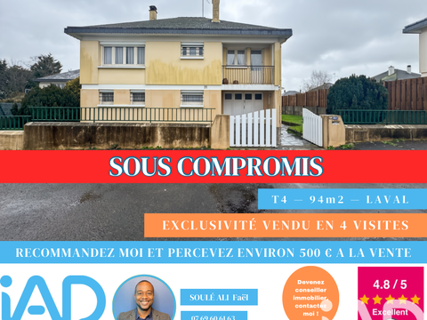 Vente maison 4 pièces Laval 53