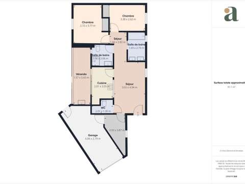 Vente maison 3 pièces