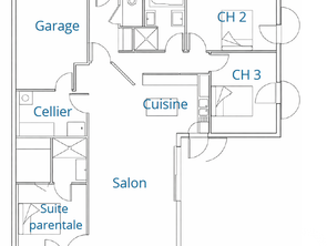 Vente Maison 3 chambresLe Gua
