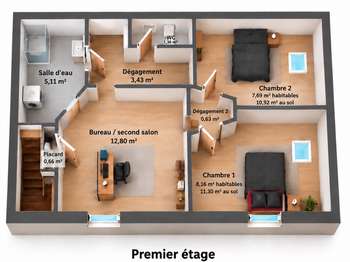 Vente maison 3 pièces Vente maison 3 pièces