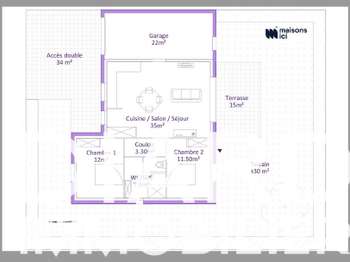 Vente maison 3 pièces