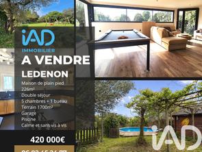 Vente Maison 5 chambresLédenon