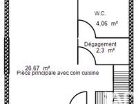 Vente maison 3 pièces
