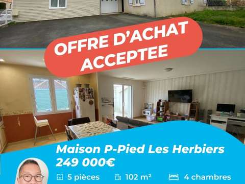 Vente maison 5 pièces Les Herbiers 85