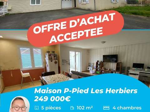 Vente maison 5 pièces Les Herbiers 85