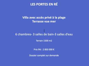 Vente maison 8 pièces Les Portes-en-Ré 17