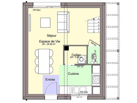 Vente maison 4 pièces