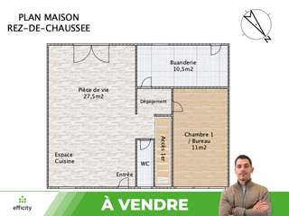 Vente maison 6 pièces