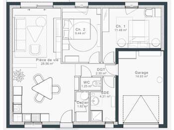 Vente maison 3 pièces