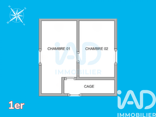 Vente maison 3 pièces