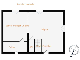 Vente maison 3 pièces
