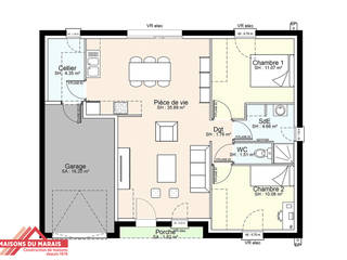 Vente maison 3 pièces