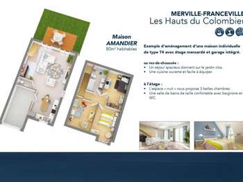 Vente maison 4 pièces Merville-Franceville-Plage 14