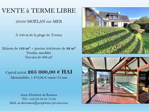 Vente maison 8 pièces Moëlan-sur-Mer 29